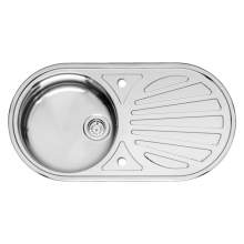 Reginox GALICIA Single Bowl Kitchen Sink and Round Drainer