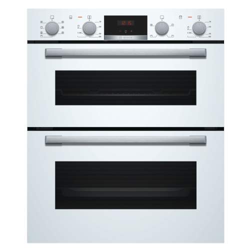 Bosch Serie 6 NBS533BW0B Black Built-Under Compact Double Oven