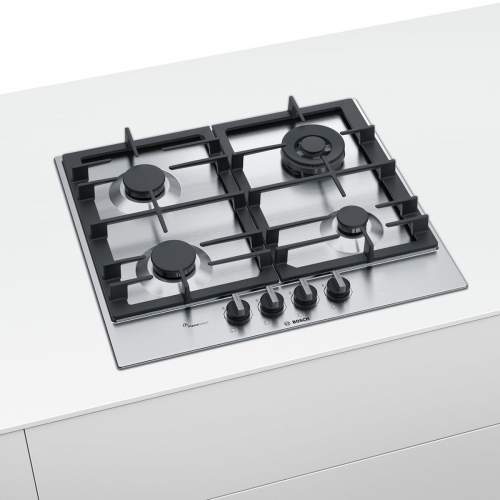 Bosch Serie 6 PCH6A5B90 60 cm Stainless Steel Gas Hob