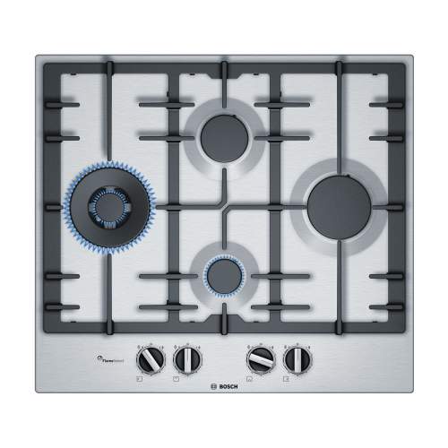 Bosch Serie 6 PCI6A5B90 60 cm Stainless Steel Gas Hob