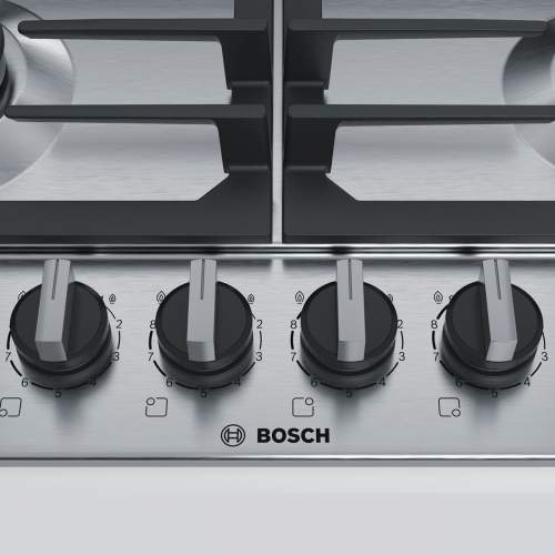 Bosch Serie 6 PCP6A5B90 60 cm Stainless Steel Gas Hob