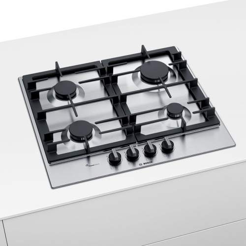 Bosch Serie 6 PCP6A5B90 60 cm Stainless Steel Gas Hob