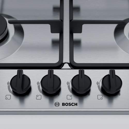 Bosch Serie 4 PGP6B5B60 60 cm Stainless Steel Gas Hob