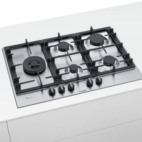 Bosch Serie 6 PCS7A5B90 75 cm Stainless Steel Gas Hob