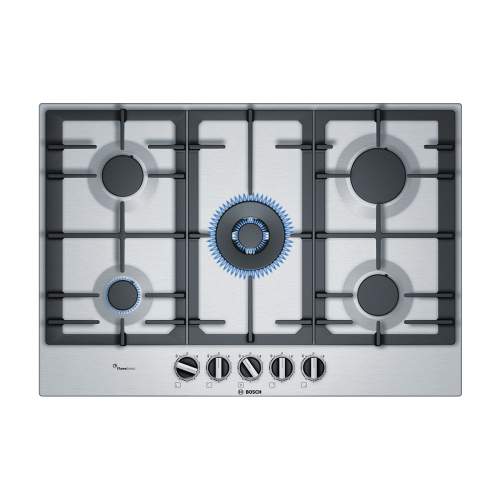 Bosch Serie 6 PCQ7A5B90 75 cm Stainless Steel Gas Hob