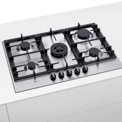 Bosch Serie 6 PCQ7A5B90 75 cm Stainless Steel Gas Hob