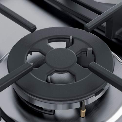 Bosch Serie 4 PGQ7B5B90 75 cm Stainless Steel Gas Hob