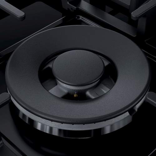 Bosch Serie 6 PPS9A6B90 90 cm Tempered Black Glass Gas Hob