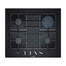 Bosch Serie 6 PPP6A6B90 60cm Tempered Black Glass Gas Hob