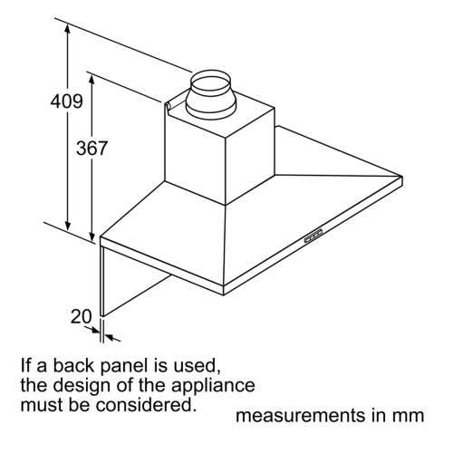 Bosch  Serie 4 DWQ96DM50B 90cm Wall-mounted Cooker Hood