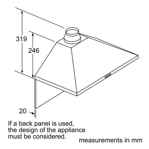 Bosch Serie 2 DWP94BC50B 90cm Wall-Mounted Pyramid Cooker Hood