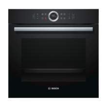 Bosch Serie 8 HBG674BB1B Black Built-In Pyrolytic Single Oven