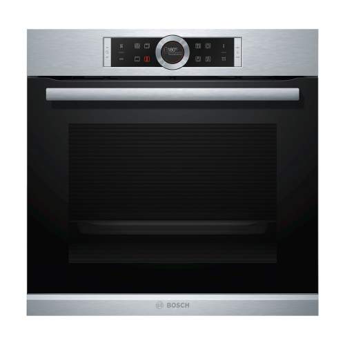 Bosch Serie 8 HBG674BS1B Stainless Steel Built-In Pyrolytic Single Oven