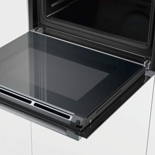 Bosch Serie 8 HBG674BS1B Stainless Steel Built-In Pyrolytic Single Oven