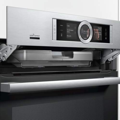 Bosch Serie 8 HRG6769S6B Built-In Single Oven with Steam Function