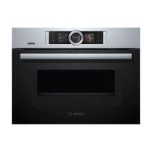 Bosch Serie 8 CMG676BS6B Built-In Compact Combination Microwave Oven