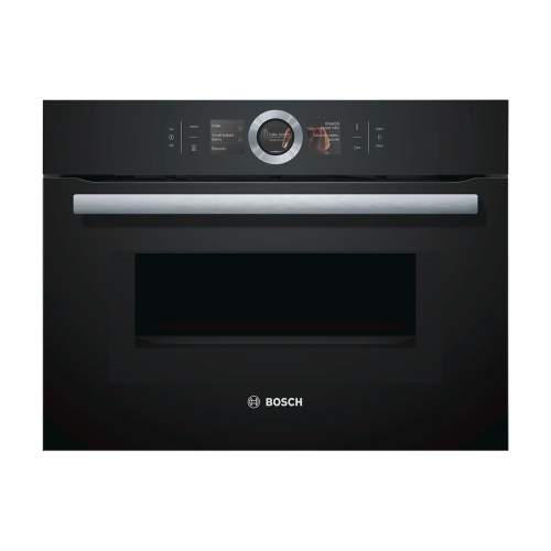 Bosch Serie 8 CMG656BB6B Black Built-In Compact Combination Microwave Oven