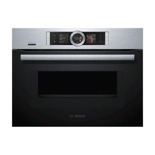 Bosch Serie 8 CMG656BS6B Built-In Compact Combination Oven
