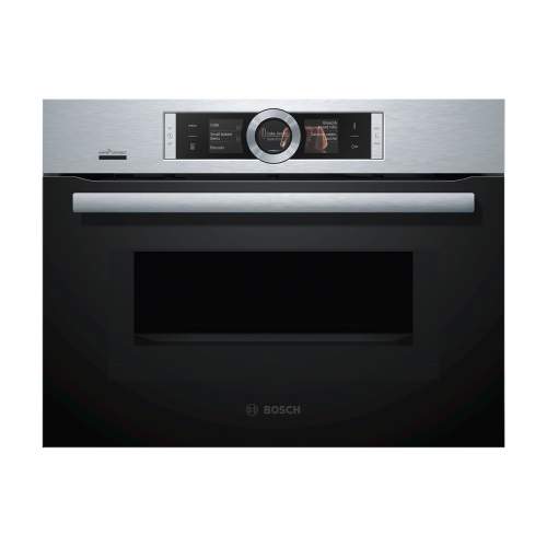 Bosch Serie 8 CMG656BS6B Built-In Compact Combination Oven