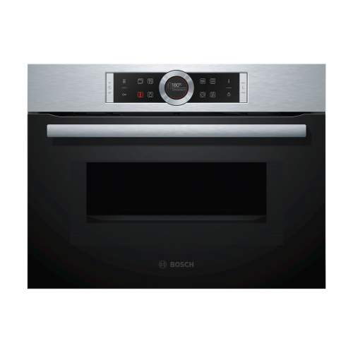 Bosch Serie 8 CMG656BS6B Built-In Compact Combination Oven