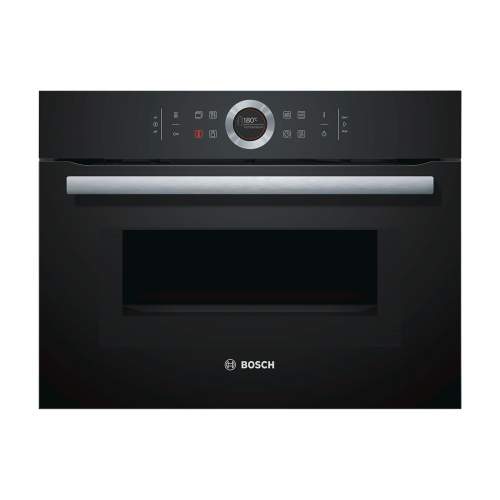 Bosch Serie 8 CMG633BB1B Black Built-In Compact Combination Oven