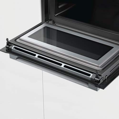 Bosch Serie 8 CMG633BB1B Black Built-In Compact Combination Oven