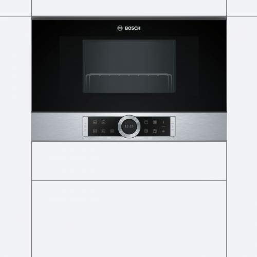 Bosch Serie 8 BEL634GS1B 39cm Built-In Microwave Oven with Grill