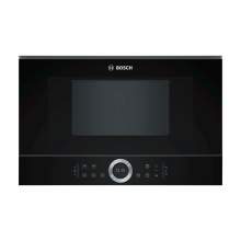 Bosch Serie 8 BFL634GB1B 39cm Black Built-In Microwave Oven