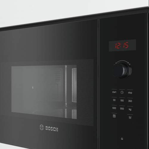 Bosch Serie 4 BFL553MB0B 38cm Black Built-In Microwave Oven