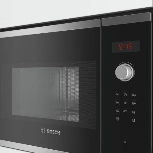 Bosch Serie 4 BFL523MS0B 38cm Stainless Steel Built-In Microwave Oven