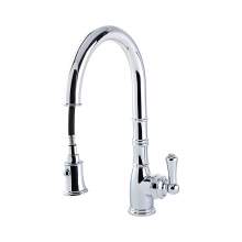 Perrin and Rowe AQUITAINE 4744 Single Lever Mixer Kitchen Tap with Pull-Down Rinse