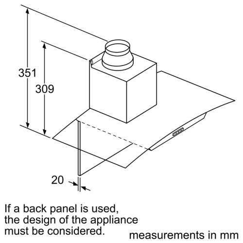 Bosch Serie 4 DWA96DM50B 90cm Wall-Mounted Cooker Hood