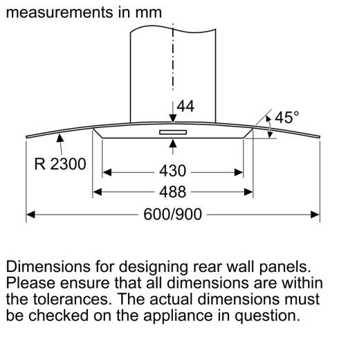 Bosch Serie 4 DWA96DM50B 90cm Wall-Mounted Cooker Hood