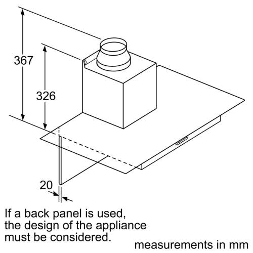 Bosch Serie 2 DWG94BC50B 90cm Wall-Mounted Cooker Hood