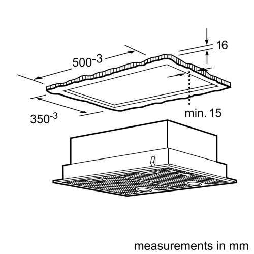 Bosch Serie 4 DHL555BLGB 53cm Canopy Cooker Hood