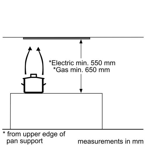 Bosch Serie 2 DLN53AA70B 53cm Canopy Cooker Hood