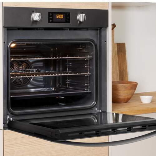 Indesit Aria IFW 4844 H BL UK Electric Single Built-in Oven with Steam Clean Function