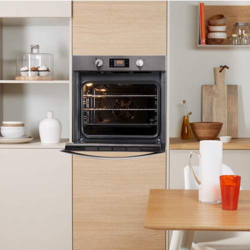 Indesit Aria IFW 4844 H BL UK Electric Single Built-in Oven with Steam Clean Function