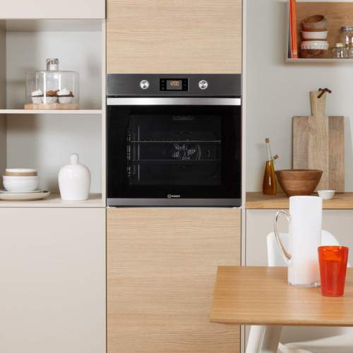 Indesit Aria KFW 3841 JH IX UK Electric Single Built-in Oven