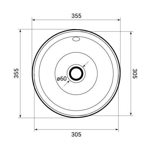 Clearwater Royal Mini Inset Round Single Bowl Sink