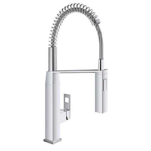 Grohe Eurocube Single Lever Professional Tap with Pull-Out Spring Spray