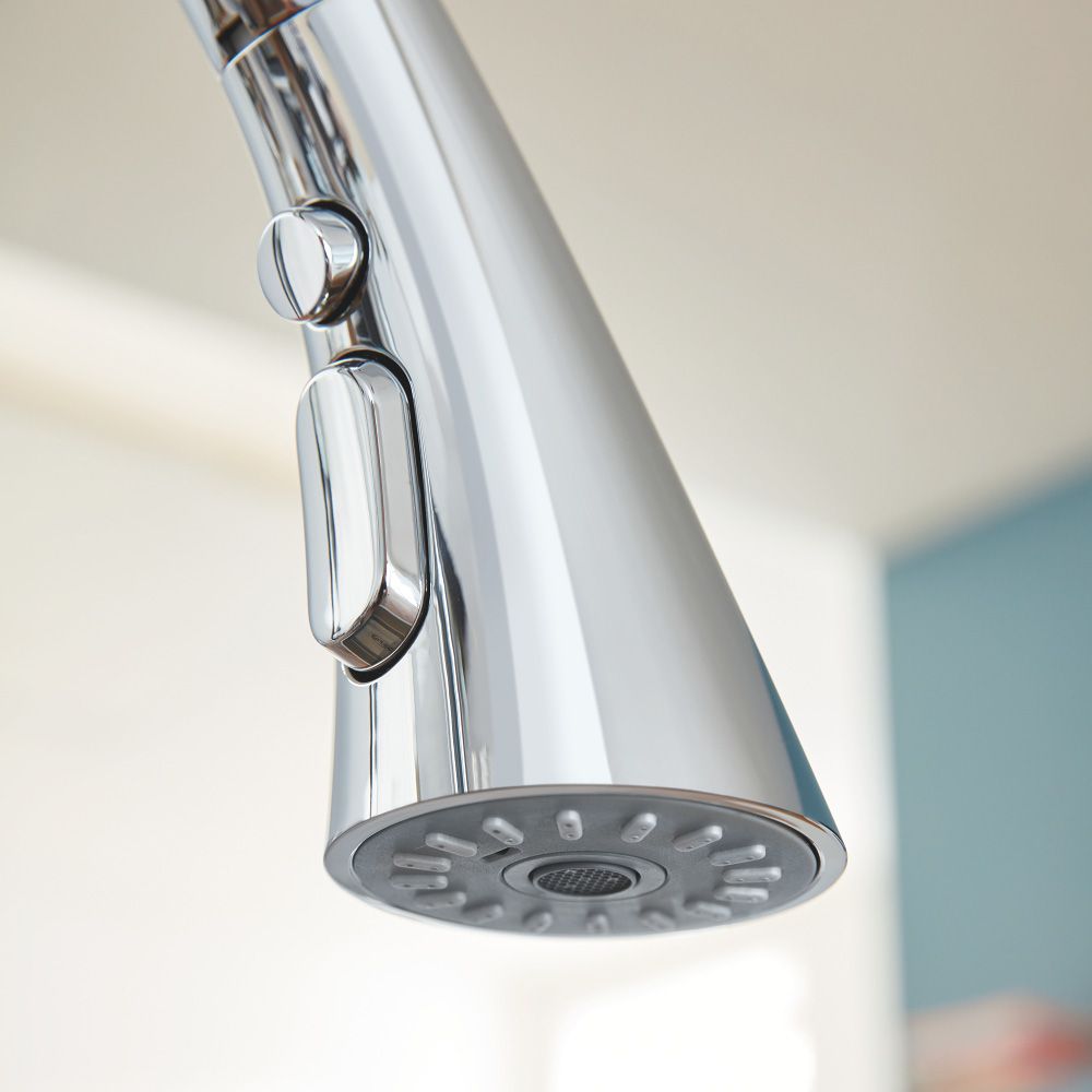 Grohe Zedra Single Lever Tap With Pull Out Spray Sinks Taps Com