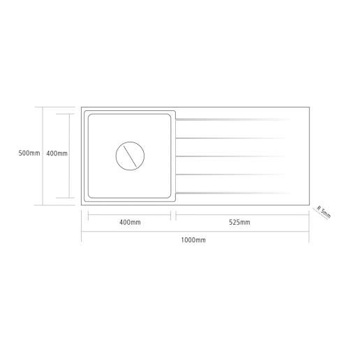 Caple Rello 100 Single Bowl Inset Kitchen Sink