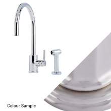 Perrin and Rowe Juliet 4012 Sink Mixer with C-Spout and Rinse