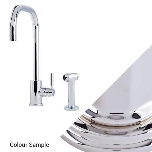 Perrin and Rowe Juliet 4014 Sink Mixer with U-Spout and Rinse