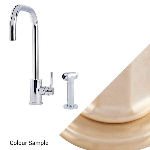 Perrin and Rowe Juliet 4014 Sink Mixer with U-Spout and Rinse