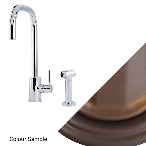 Perrin and Rowe Juliet 4014 Sink Mixer with U-Spout and Rinse