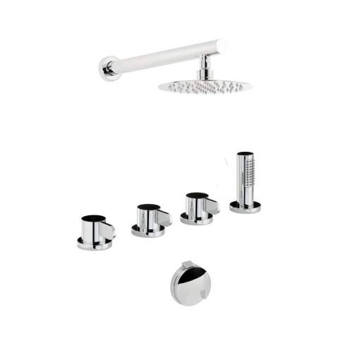 Abode AB3102 Bliss Thermostatic Deck Mounted Bath Overflow Filler Kit