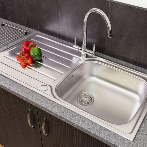 Reginox Daytona Reversible Stainless Steel 1.0 Bowl Inset Sink