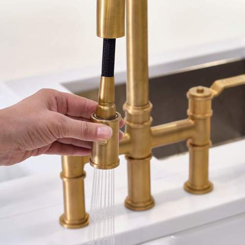 Perrin and Rowe Armstrong 4549HT Bridge Tap with Pull Down Rinse